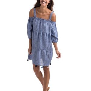 Vineyard vines Chambray tassel dress